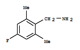 Structure of Benzenemethanamine,4-fluoro-2,6-dimethyl-