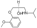 Structure of 2-Propanol, 1-(2-methoxyphenoxy)-3-((1-methylethyl)amino)-, (R)-