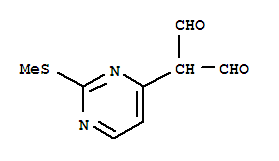 Structure of 2-(2-methylsulfanylpyrimidin-4-yl)propanedial