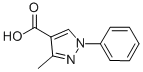 3-METHYL-1-PHENYL-1H-PYRAZOLE-4-CARBOXYLIC ACID结构式