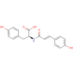 L-Tyrosine, N-[(2E)-3-(4-hydroxyphenyl)-1-oxo-2-propenyl]-结构式