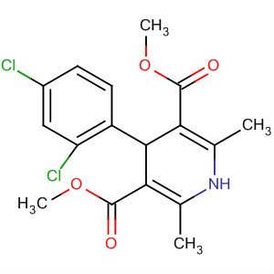 Structure of 3,5-Pyridinedicarboxylic acid,4-(2,4-dichlorophenyl)-1,4-dihydro-2,6-dimethyl-, dimethyl ester