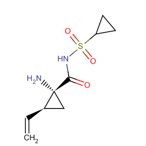 (1R,2S)-1-氨基-N-(环丙基磺酰基)-2-乙烯基环丙烷甲酰胺结构式