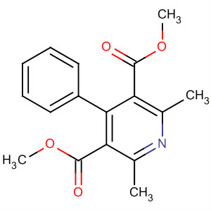 3,5-Pyridinedicarboxylic acid, 2,6-dimethyl-4-phenyl-, dimethyl ester结构式