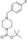 4-[(4-FLUOROPHENYL)METHYL]-1,1-PIPERAZINECARBOXYLIC ACID, 1,1-DIMETHYLETHYL ESTER结构式