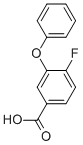 Structure of 4-fluoro-3-phenoxy benzoic acid