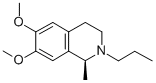 (S)-1,2,3,4-Tetrahydro-6,7-dimethoxy-1-methyl-2-propylisoquinoline结构式