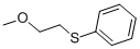 Structure of 2-METHOXYETHYL PHENYL SULFIDE
