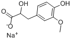 Structure of 4-HYDROXY-3-METHOXYPHENYL-LACTIC ACID SODIUM SALT