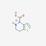 4,5,6,7-Tetrahydrothieno[3,2-c]pyridine-4-carboxylic acid结构式
