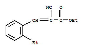 2-Propenoic acid,2-cyano-3-(2-ethylphenyl)-, ethyl ester结构式