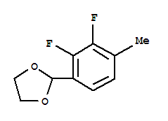 1,3-Dioxolane,2-(2,3-difluoro-4-methylphenyl)-结构式