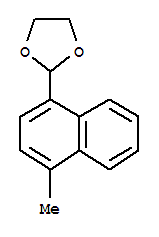 Structure of 1,3-Dioxolane,2-(4-methyl-1-naphthalenyl)-