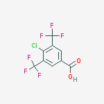 Structure of 4-Chloro-3,5-bis(trifluoromethyl)benzoic acid
