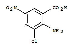 Structure of 2-AMINO-3-CHLORO-5-NITROBENZOIC ACID