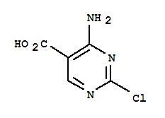 Structure of 4-Amino-2-chloropyrimidine-5-carboxylic acid