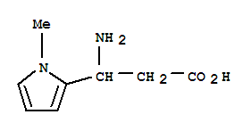 1H-Pyrrole-2-propanoicacid, b-amino-1-methyl-结构式