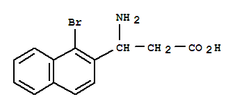 Structure of 3-AMINO-3-(1-BROMONAPHTHALEN-2-YL)-PROPIONIC ACID