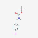 (4-IODO-BENZYL)-METHYL-CARBAMIC ACID TERT-BUTYL ESTER结构式