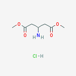 dimethyl 3-aminopentanedioate hydrochloride结构式