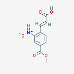 Structure of 3-(4-methoxycarbonyl-2-nitrophenyl)prop-2-enoic acid