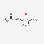 Structure of 3-(2-hydroxy-5-iodo-3-methoxyphenyl)prop-2-enoic Acid