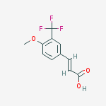 (2e)-3-[4-methoxy-3-(trifluoromethyl)phenyl]acrylic Acid结构式