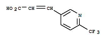 Structure of (2E)-3-[6-(TRIFLUOROMETHYL)PYRIDIN-3-YL]PROPENOICACID