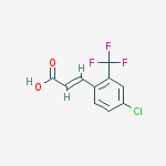 (2e)-3-[4-chloro-2-(trifluoromethyl)phenyl]acrylic Acid结构式