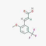 2-Methoxy-5-(trifluoromethyl)cinnamic acid结构式