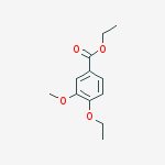 Structure of 4-ETHOXY-3-METHOXY-BENZOIC ACID ETHYL ESTER