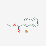 Chemical structure of ethyl 1-bromo-2-naphthoate