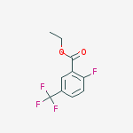 ETHYL 2-FLUORO-5-(TRIFLUOROMETHYL)BENZOATE结构式