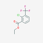 Structure of 2-CHLORO-3-TRIFLUOROMETHYL ETHYL BENZOATE