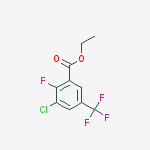 Ethyl 3-chloro-2-fluoro-5-(trifluoromethyl)benzoate结构式