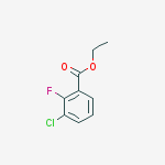 Structure of 3-CHLORO-2-FLUOROBENZOIC ACID ETHYL ESTER