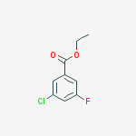 benzoic acid, 3-chloro-5-fluoro-, ethyl ester结构式