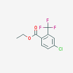 Ethyl 4-chloro-2-(trifluoromethyl)benzoate结构式