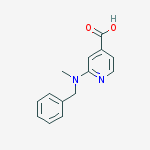 2-[Benzyl(methyl)amino]isonicotinic acid结构式