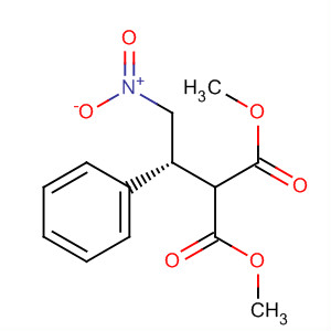 Structure of Propanedioic acid, [(1R)-2-nitro-1-phenylethyl]-, dimethyl ester