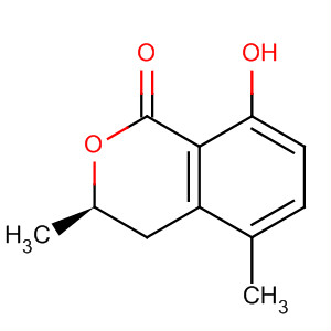 Structure of 5-methyl-(R)-(-)-Mellein, 5-methyl-(S)-(+)-Mellein
