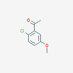 Structure of 1-(2-chloro-5-methoxyphenyl)ethanone
