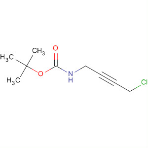 Structure of Carbamic acid, (4-chloro-2-butynyl)-, 1,1-dimethylethyl ester