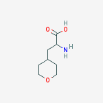 2-amino-3-(oxan-4-yl)propanoic acid结构式