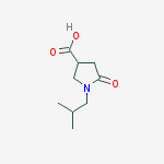 Structure of 1-ISOBUTYL-5-OXO-PYRROLIDINE-3-CARBOXYLIC ACID