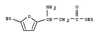 Structure of 2-Furanpropanoic acid, b-amino-5-ethyl-, ethyl ester