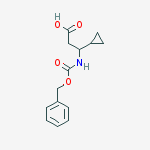 Structure of 3-{[(benzyloxy)carbonyl]amino}-3-cyclopropylpropanoic acid