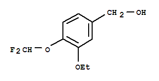 Benzenemethanol,4-(difluoromethoxy)-3-ethoxy-结构式