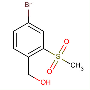 Benzenemethanol, 4-bromo-2-(methylsulfonyl)-结构式