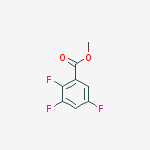 Structure of benzoic acid, 2,3,5-trifluoro-, methyl ester